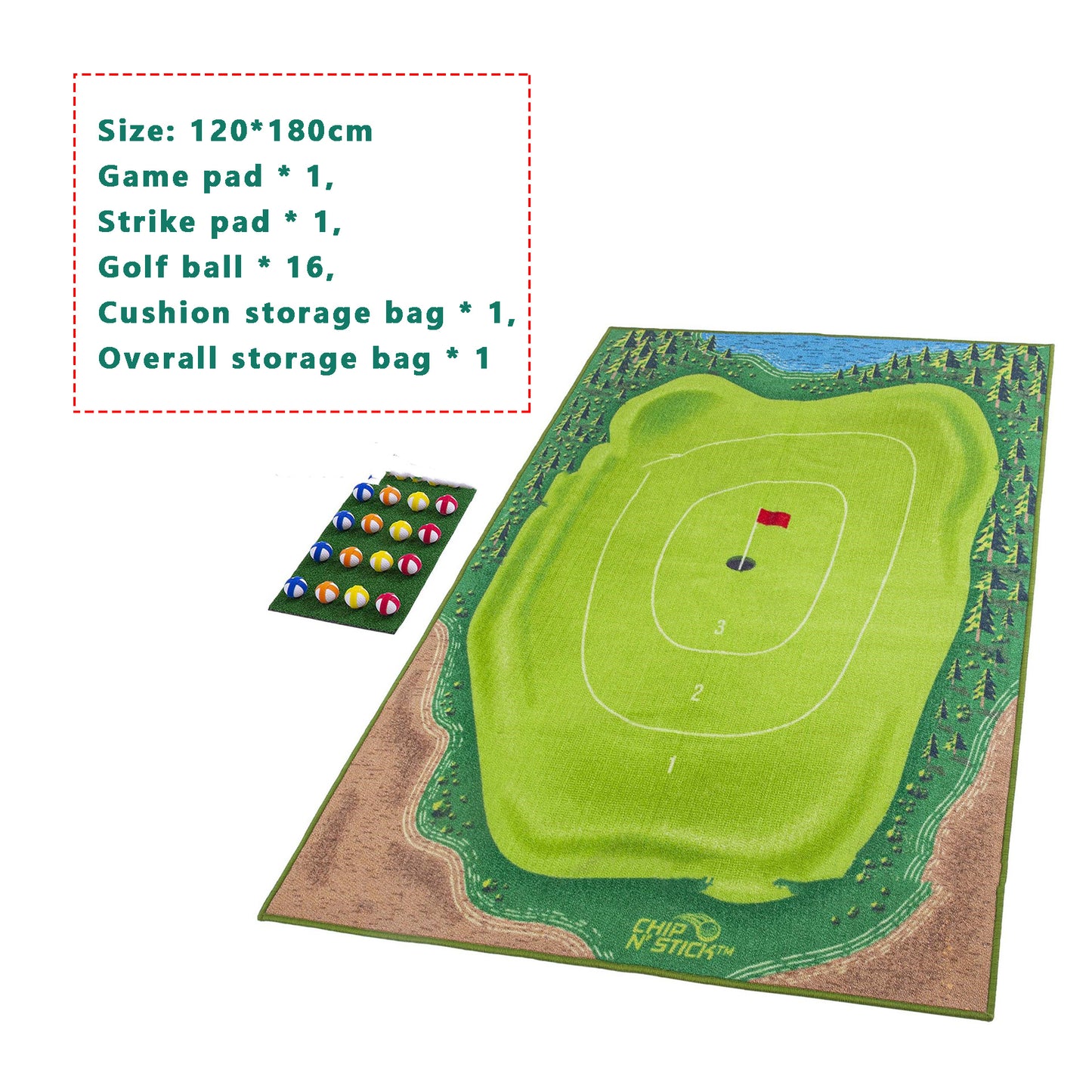 Golf Training Mat fun for everyone