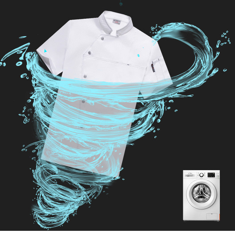 Chef Work Clothes Short Sleeved Catering Chef Clothes