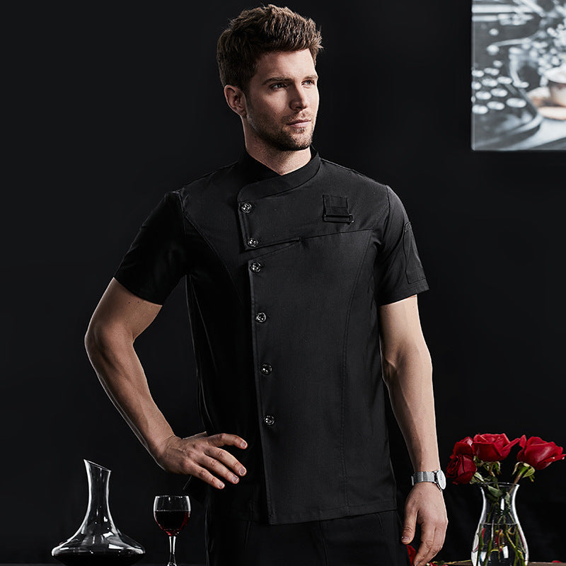 Hotel Chef Overalls Men's Short-sleeved Shirt
