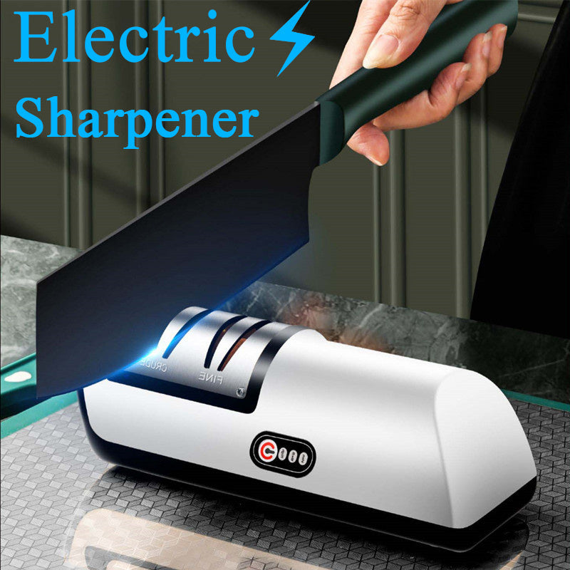 USB Rechargeable Electric Knife Sharpener Automatic Adjustable Kitchen Tool For Fast Sharpening Knives Scissors