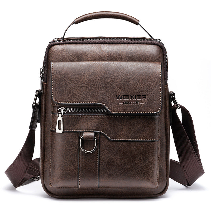Men's Messenger Bag One Shoulder Retro Business Backpack