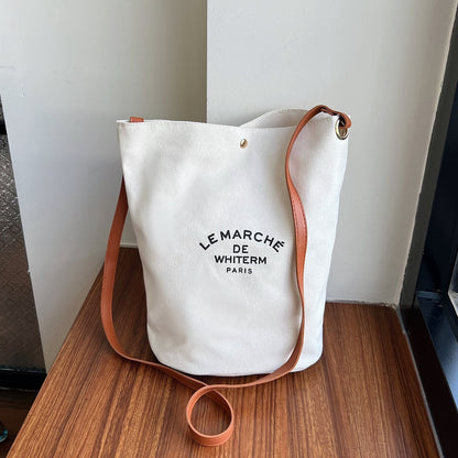 Canvas Minimalism Shoulder Messenger Bag Personality Printed