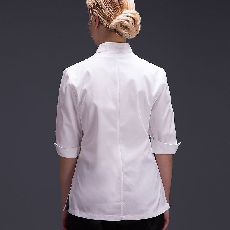 Costume For Female Chef In Hotel Kitchen Chef Uniform