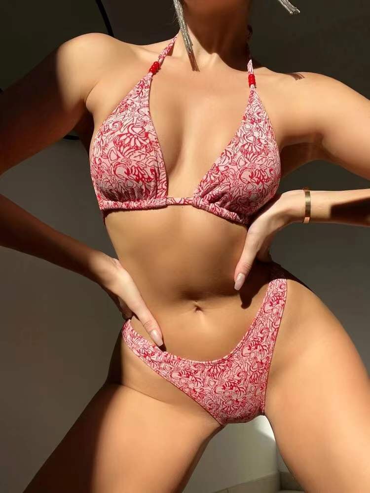 European And American Bikini Lanyard Halter For Women
