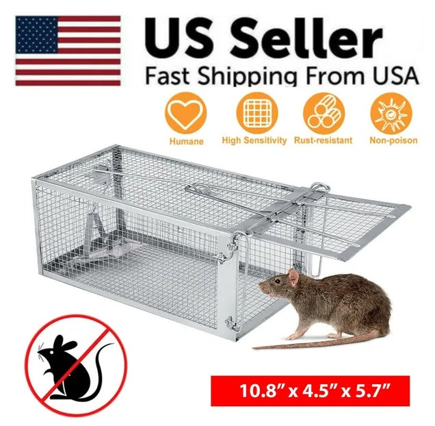 Mouse Trap Rat Trap Rodent Trap Live Catch Cage, Easy To Set Up And Reuse