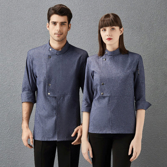 Hotel Chef Overalls Men's Three-quarter Sleeves