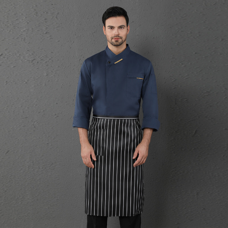 Chef Clothes Long Sleeved Catering Kitchen Coverall