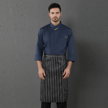 Chef Clothes Long Sleeved Catering Kitchen Coverall
