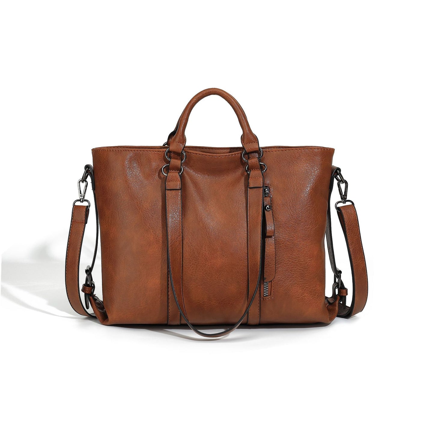 Soft Leather Large Capacity Totes One-shoulder Portable Purse