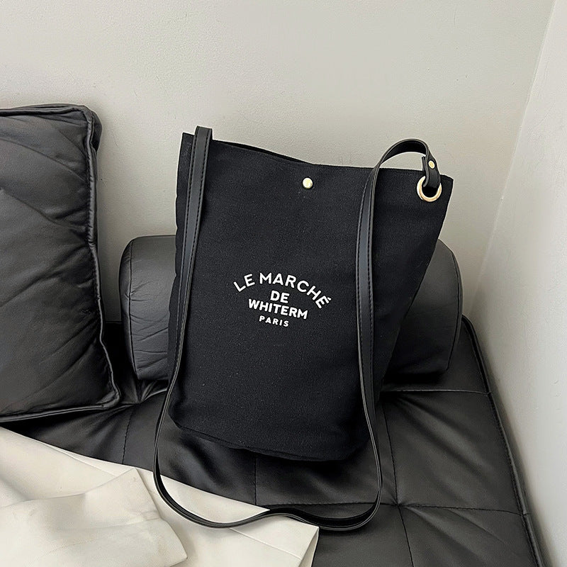 Canvas Minimalism Shoulder Messenger Bag Personality Printed