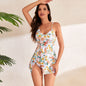 Sports Style Split Skirt Swimsuit Beach Apparel