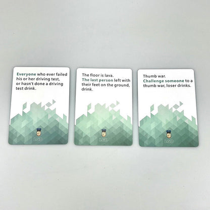 English Let's Get Drunk Party Board Games Card