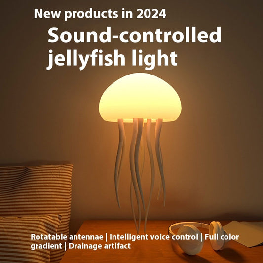 Jellyfish Mood Lamp LED Night Light Portable Lamp Decorations Smart Table Lamp For Bedside Desk