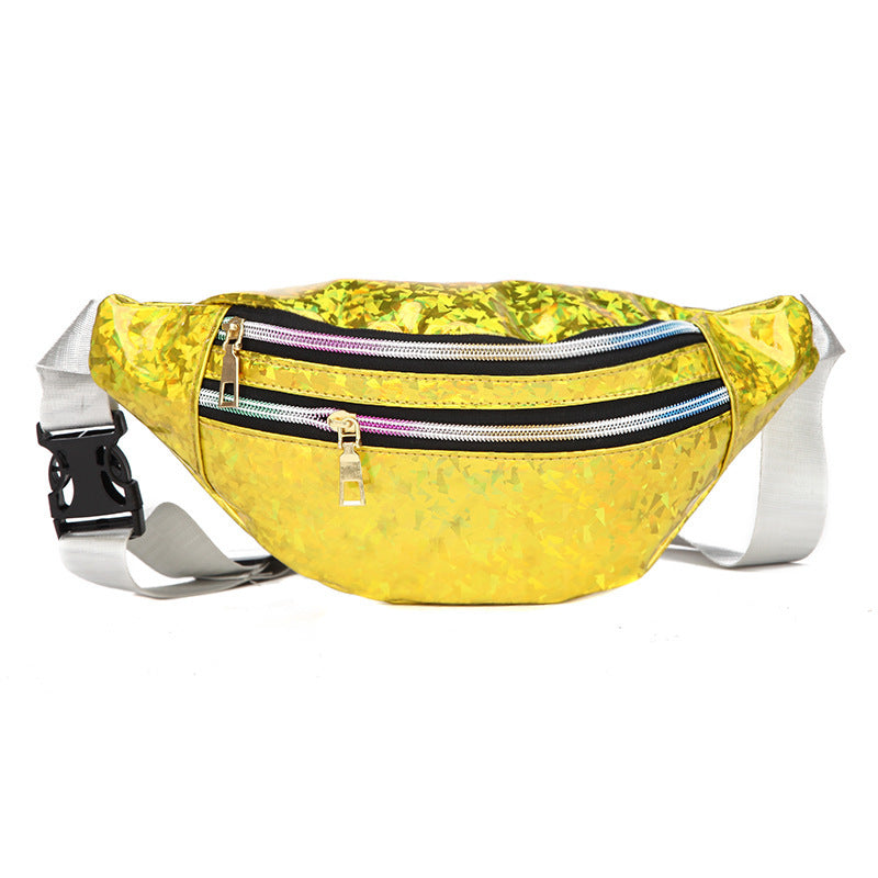Double Pocket Holographic Fanny Pack