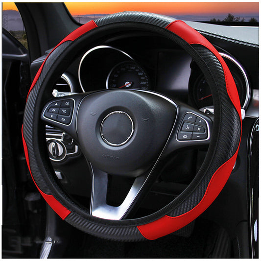Car Steering Wheel Cover Carbon Fiber Sports Model