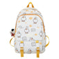 Cute Cartoon Printed Backpack Large Capacity Schoolbag