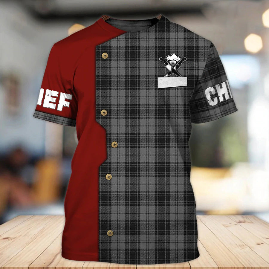 Men's Chef Role Play Printed T-shirt