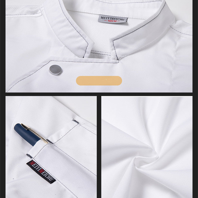 Chef Work Clothes Short Sleeved Catering Chef Clothes