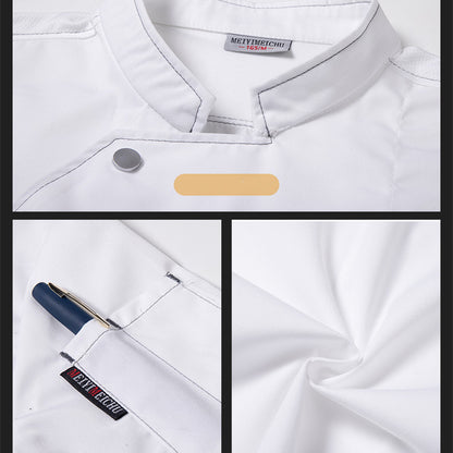Chef Work Clothes Short Sleeved Catering Chef Clothes