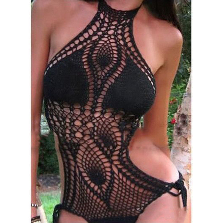 Hand crochet beach bikini cover-up