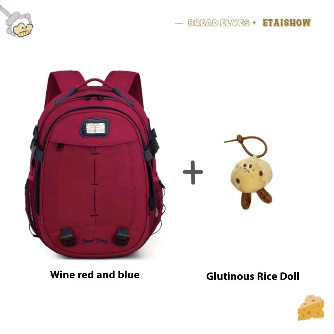 New Large Capacity Leisure Schoolbag Female Style Junior High School Student Travel Backpack
