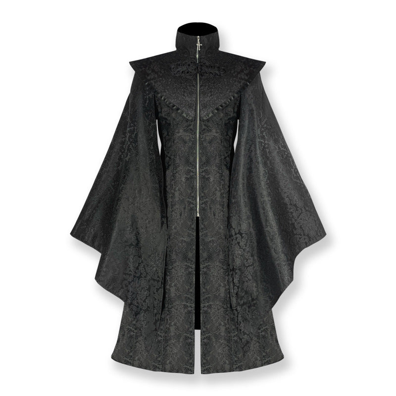 Medieval Gothic Mid-length Coat Cosplay Clothing