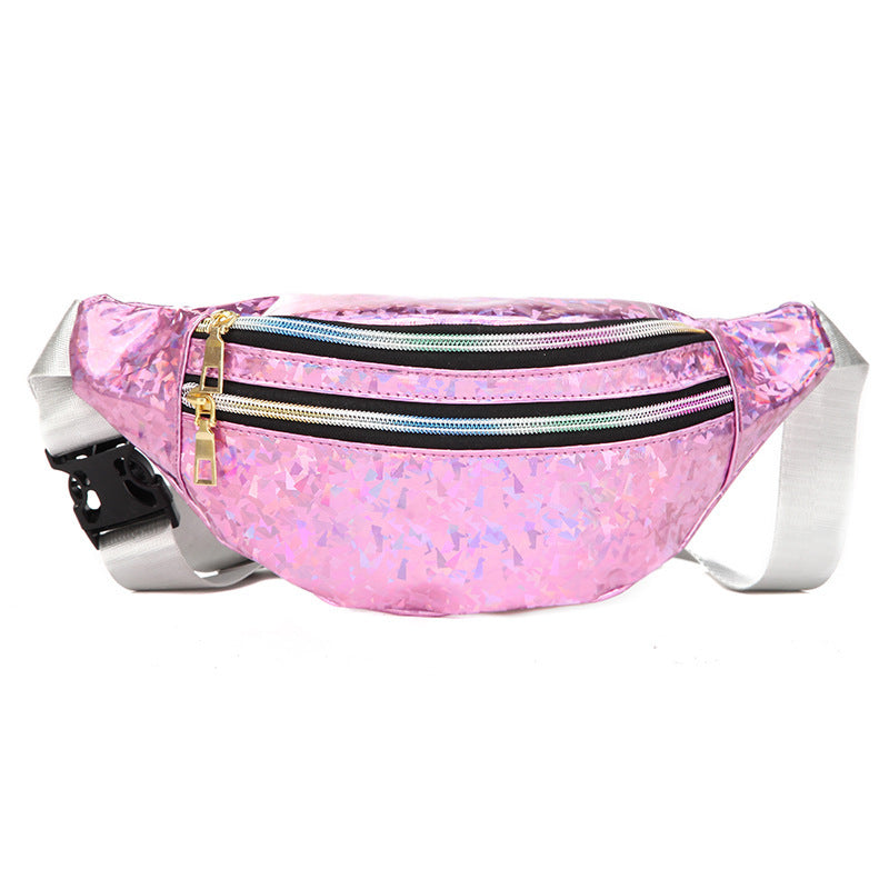 Double Pocket Holographic Fanny Pack