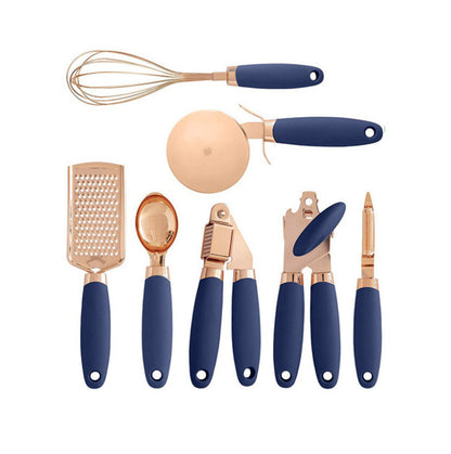 Kitchen Household Peeler Gadget Copper Plating 7 Piece Set