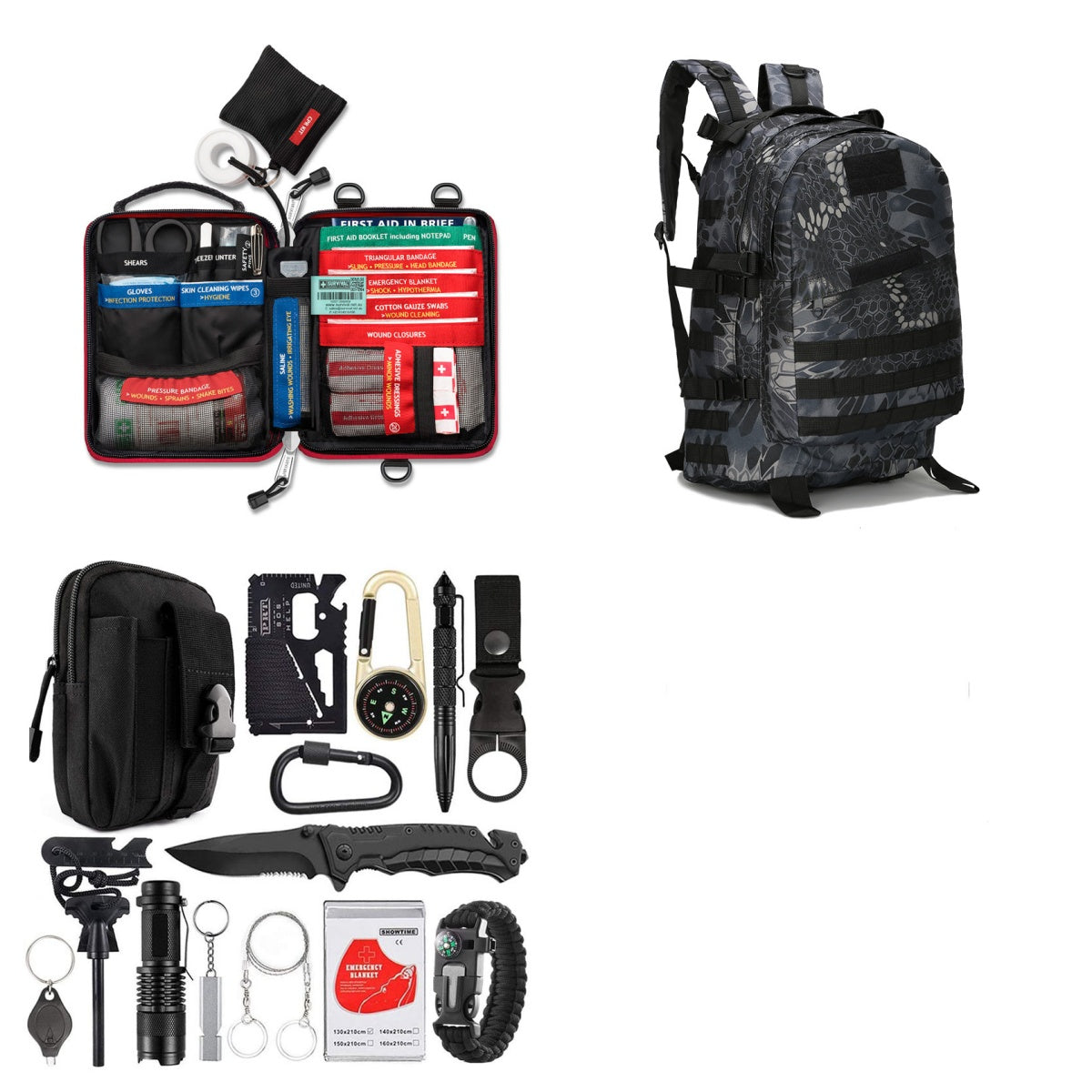 Amazon'S New Outdoor Camping Multi-Function Tool Wild Survival Equipment Sos Self-Defense Supplies