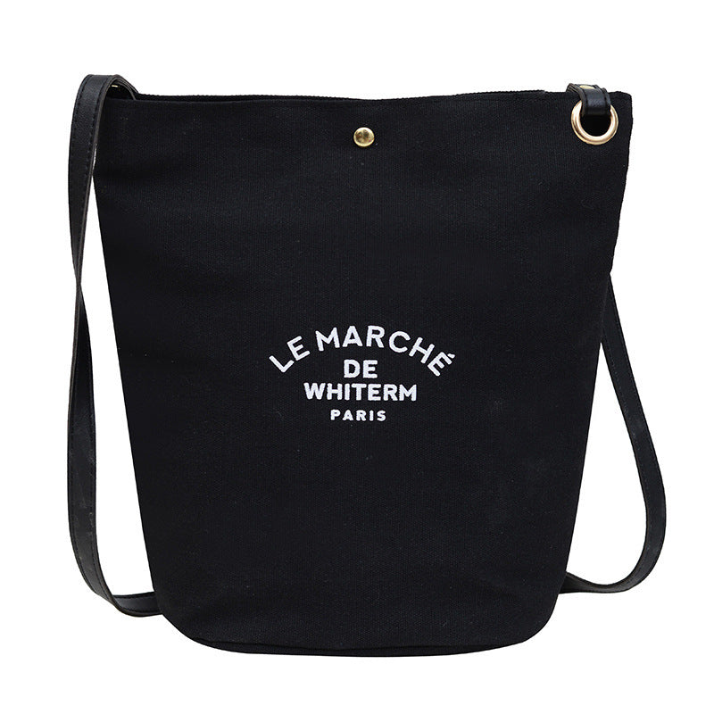 Canvas Minimalism Shoulder Messenger Bag Personality Printed