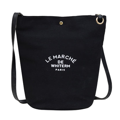 Canvas Minimalism Shoulder Messenger Bag Personality Printed
