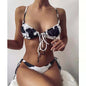 Bikini Explosive Butterfly Printed Swimsuit With Straps