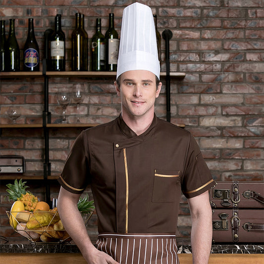 Ice Silk Cotton Smooth Chef Work Clothes
