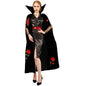 Couple's Halloween Rose Embroidery Vampire Stage Performance Party Costume