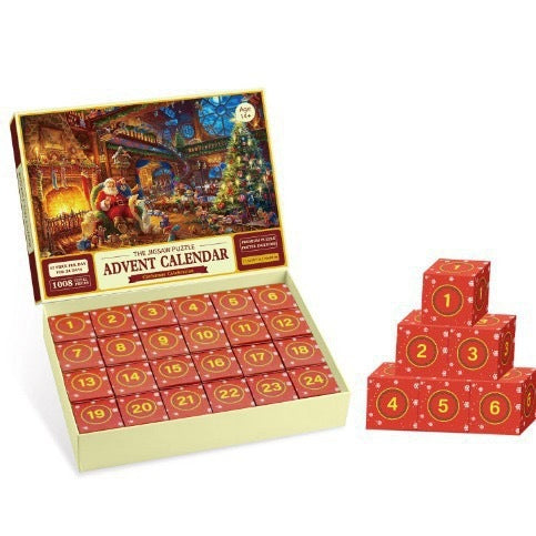 New 24 Boxes Christmas Advent Calendar Puzzle