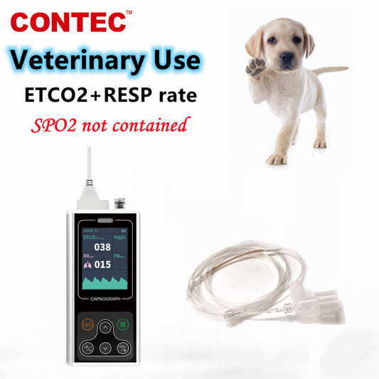 CA10S Handheld Veterinary Side stream Capnograph VET CO2 Patient Monitor ETCO2