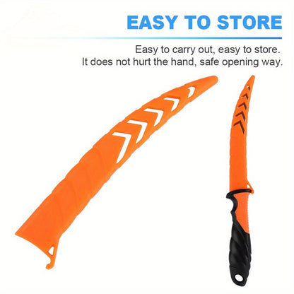 Fisherman's Knife With Orange Handle
