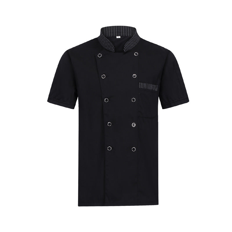 Summer Men's Chef Clothes Short Sleeve