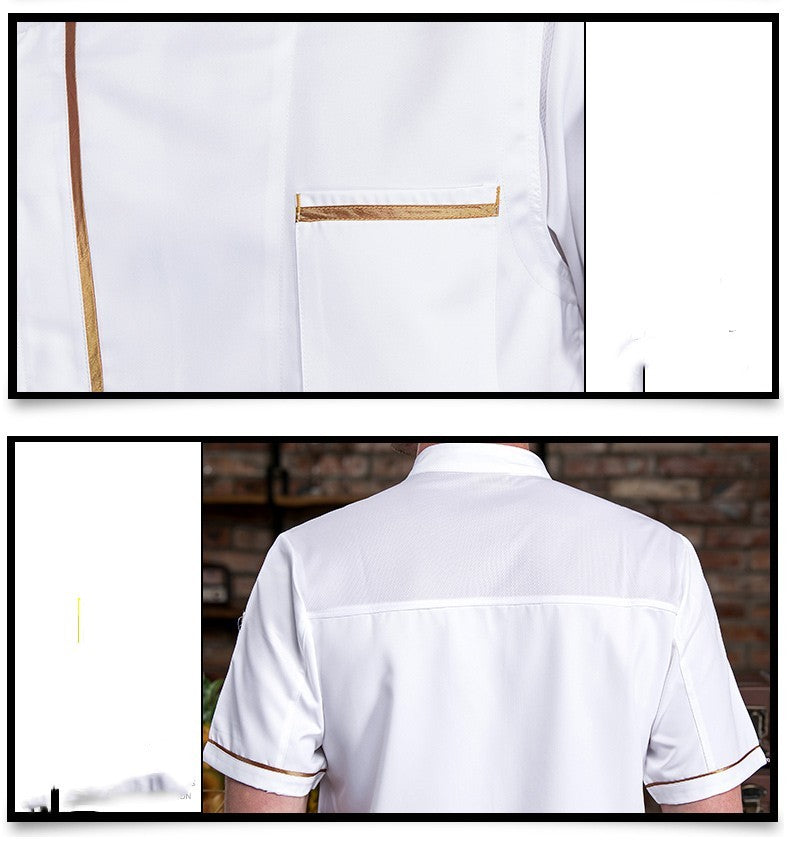 Ice Silk Cotton Smooth Chef Work Clothes