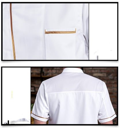 Ice Silk Cotton Smooth Chef Work Clothes