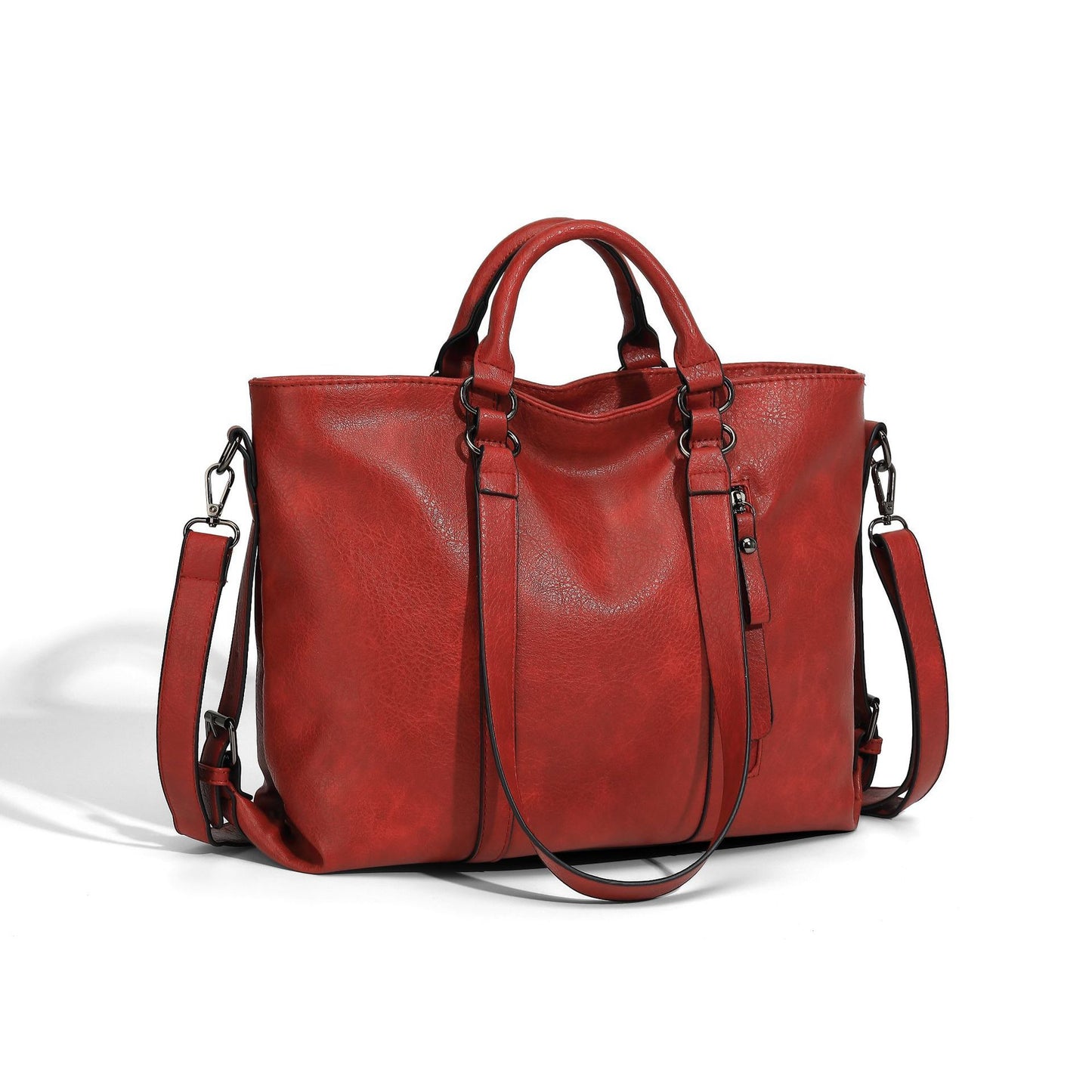 Soft Leather Large Capacity Totes One-shoulder Portable Purse