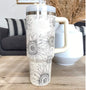 40 Oz Tumbler With Handle Straw Insulated, Stainless Steel Spill Proof Vacuum Coffee Cup Tumbler With Lid Tapered Mug Gifts Suitable For Car Gym Office Travel