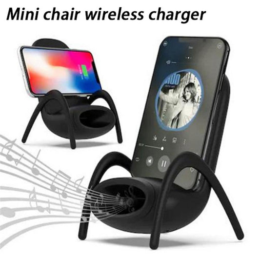 Portable Mini Chair Charger Desk Mobile Phone Holder Wireless 10W Fast Charge Special Gift