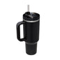40 Oz Tumbler With Handle Straw Insulated, Stainless Steel Spill Proof Vacuum Coffee Cup Tumbler With Lid Tapered Mug Gifts Suitable For Car Gym Office Travel