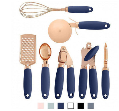 Kitchen Household Peeler Gadget Copper Plating 7 Piece Set