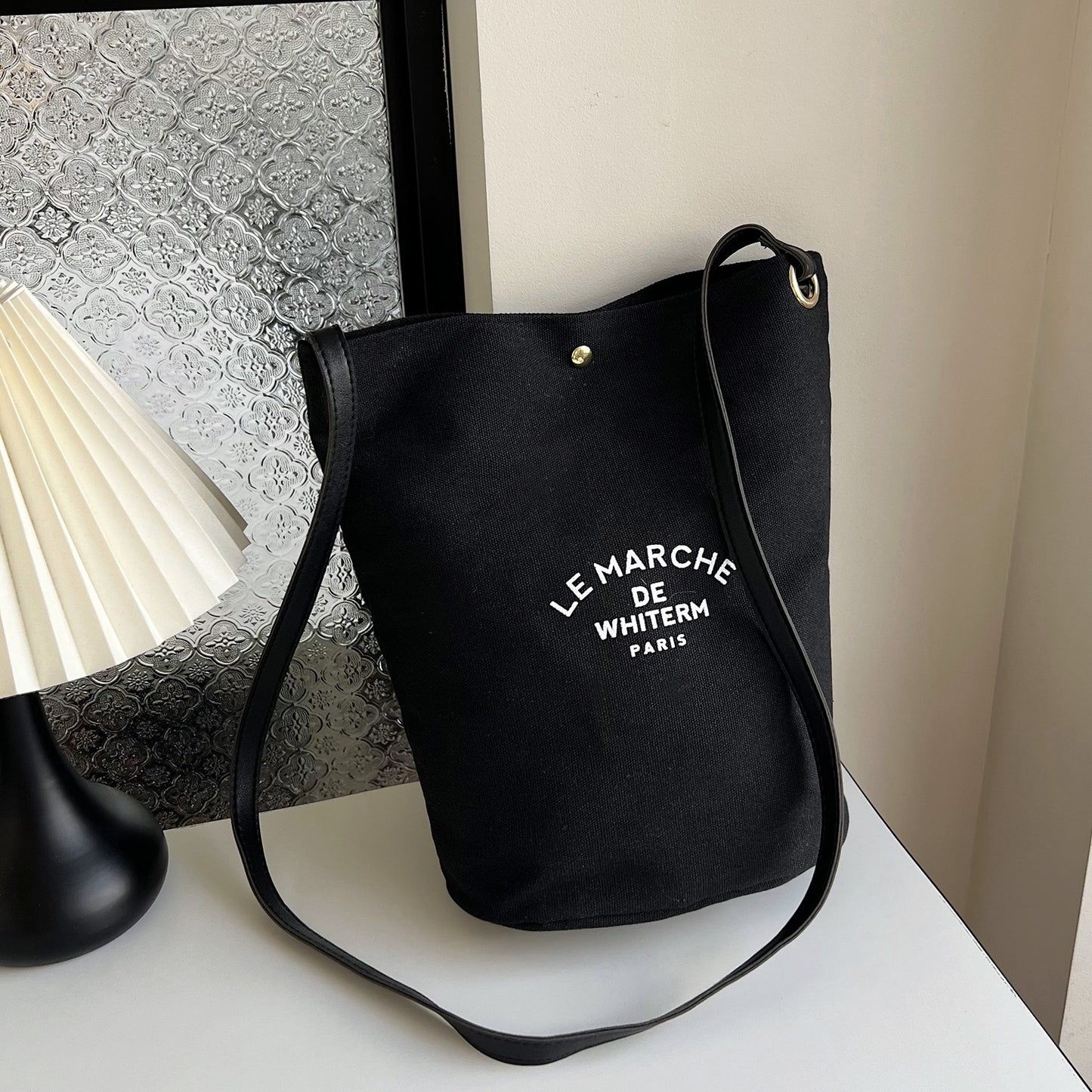 Canvas Minimalism Shoulder Messenger Bag Personality Printed