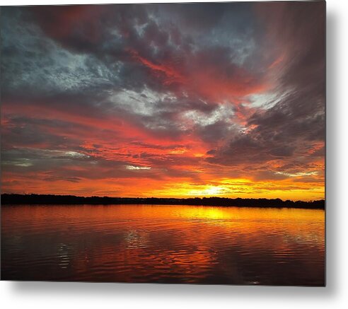 Epic Dawn of a Hurricane  - Metal Print