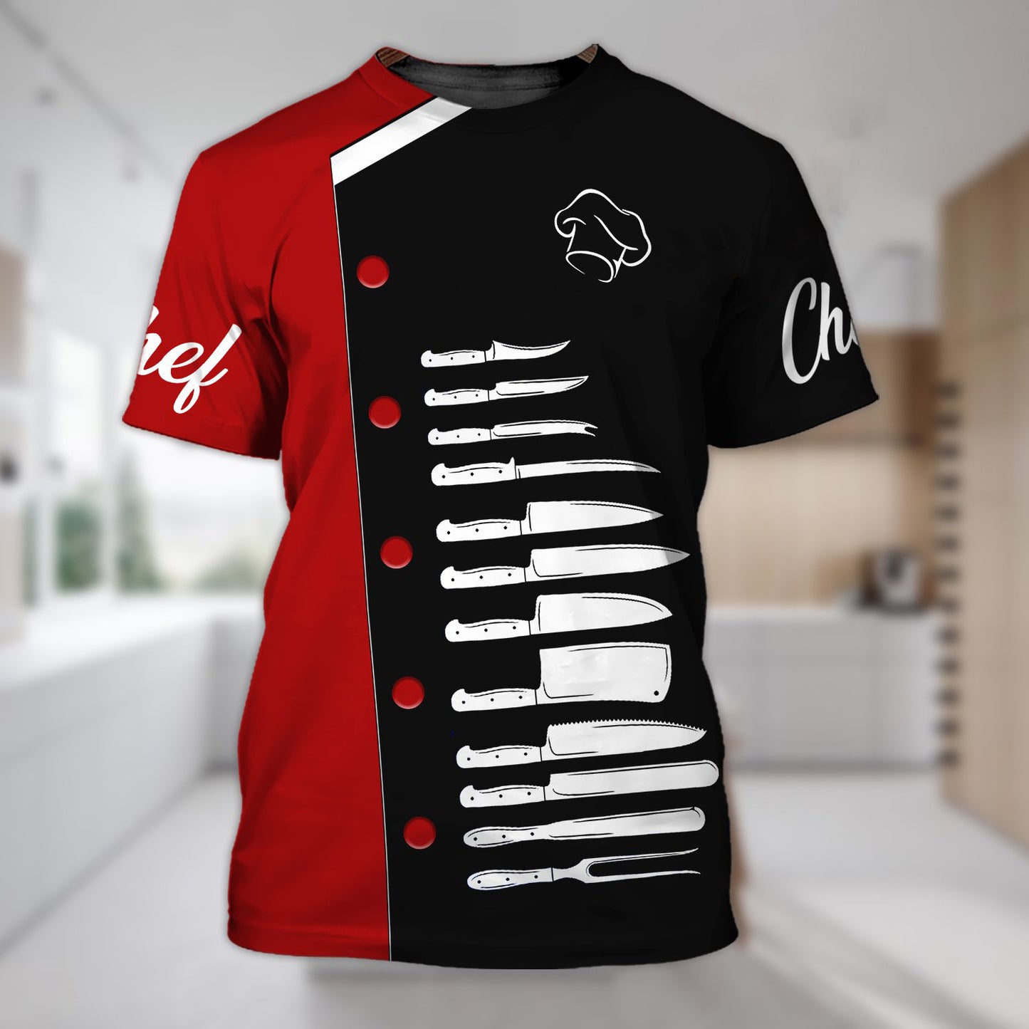 Men's Chef Role Play Printed T-shirt
