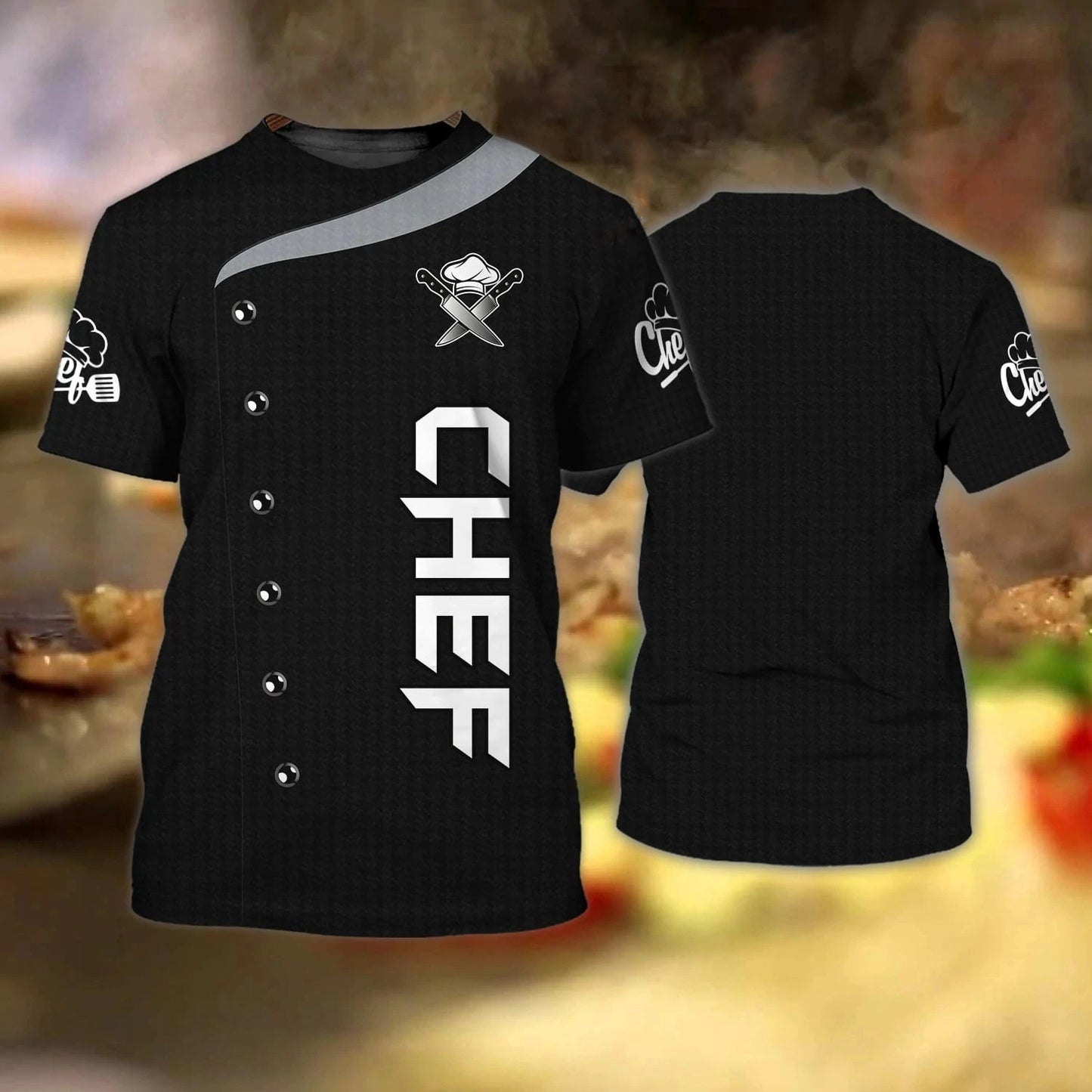 Men's Chef Role Play Printed T-shirt