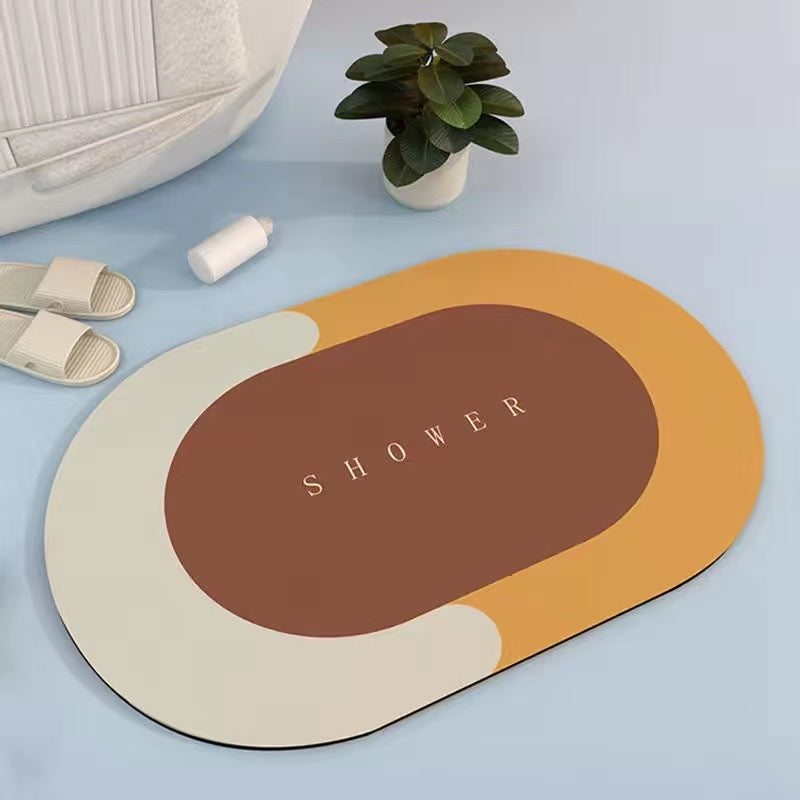 Bath Super Absorbent Mat Quick Drying Bathroom Carpet Modern Simple Non-Slip Floor Mats Home